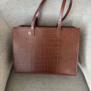 BEIS Work Tote in Maple Croc
